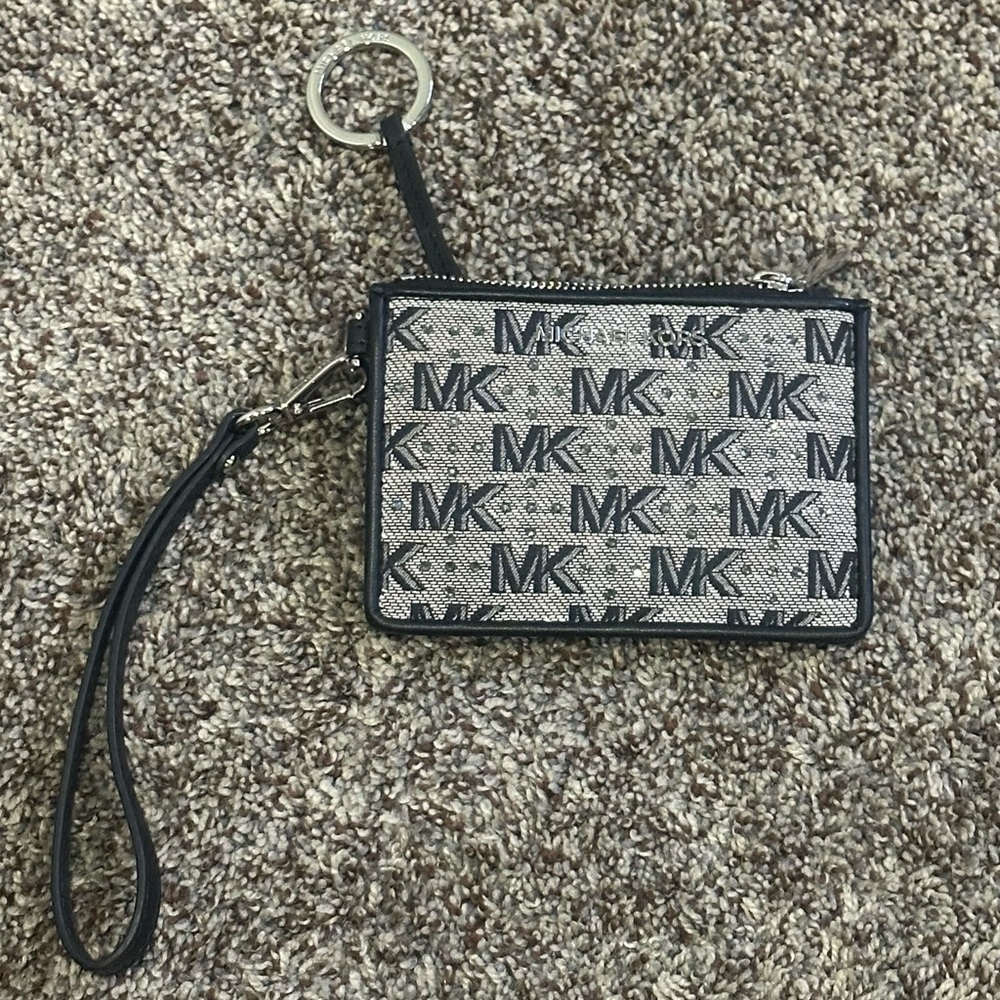 Michael Kors Black and Gray Wristlet - Picture 2 of 5